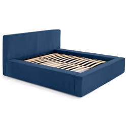 Topaze - lit coffre - 140x190 cm - sommier inclus - velours côtelé