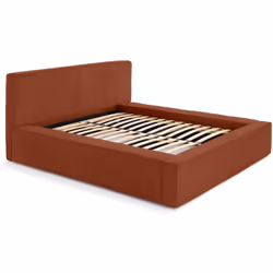 Topaze - lit coffre - 140x190 cm - sommier inclus - velours côtelé