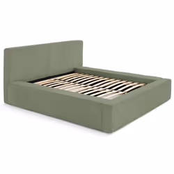 Topaze - lit coffre - 160x200 cm - sommier inclus - velours côtelé