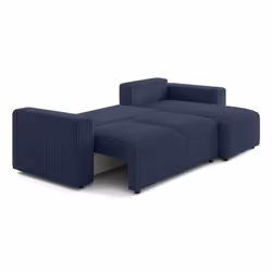 Lisa Design Livy Canapé d'angle 4 siège(s) Bleu