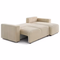 Lisa Design Livy Canapé d'angle 4 siège(s) Beige
