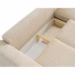 Lisa Design Livy Canapé d'angle 4 siège(s) Beige