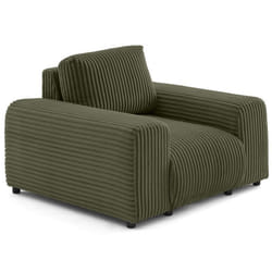 Garance - fauteuil en velours côtelé grosses côtes