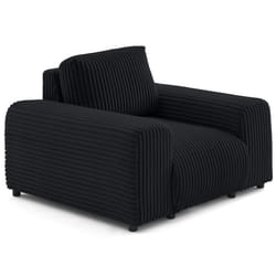 Garance - fauteuil en velours côtelé grosses côtes