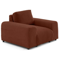 Garance - fauteuil en velours côtelé grosses côtes