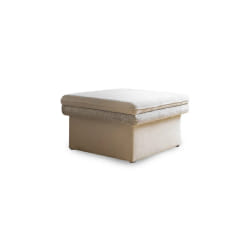 Wilson - pouf avec rangement en tissu et tissu texturé