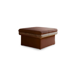 Wilson - pouf avec rangement en tissu et tissu texturé