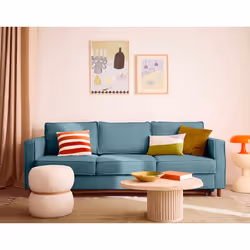 Jake - canapé droit 3 places convertible en tissu velours relief