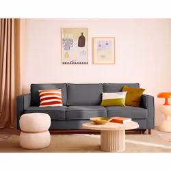 Jake - canapé droit 3 places convertible en tissu velours relief