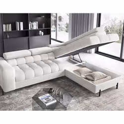 Best Mobilier 2976BL canapé Blanc - Vue supplémentaire 2
