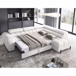 Best Mobilier 2976BL canapé Blanc - Vue supplémentaire 3