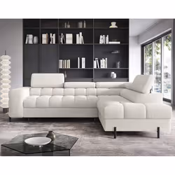 Best Mobilier 2976BL canapé Blanc - Vue supplémentaire 8