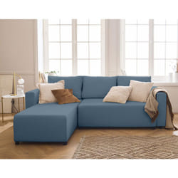 Regala - canapé d'angle réversible - 4 places - convertible avec coffre - en tissu