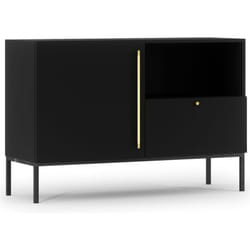 Felicia - buffet bas - noir - 120 cm