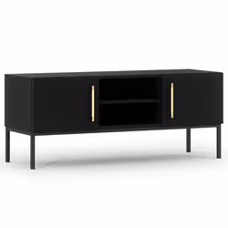 Felicia - meuble tv - noir - 120 cm