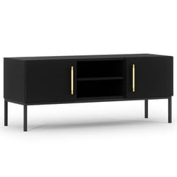 Felicia - meuble tv - noir - 120 cm