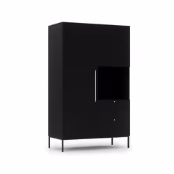 Felicia - armoire - noir - 120x200 cm