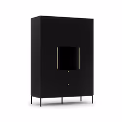Felicia - armoire - noir - 135x200 cm