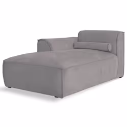 Felix - module d'assise méridienne gauche en tissu texturé