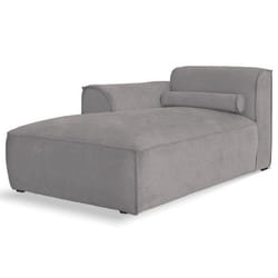 Felix - module d'assise méridienne gauche en tissu texturé