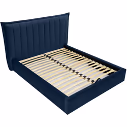 Esmee - lit coffre - 160x200 cm - en velours - sommier inclus