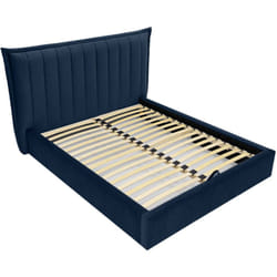 Esmee - lit coffre - 160x200 cm - en velours - sommier inclus