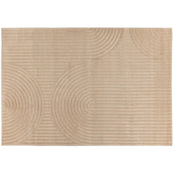 Lisa Design - Rio - tapis rectangulaire motif abstrait - intérieur et extérieur - beige
