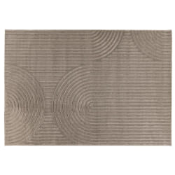 Rio - tapis rectangulaire motif abstrait - intérieur et extérieur - taupe