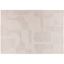 Telio - tapis rectangulaire motif bohème - beige