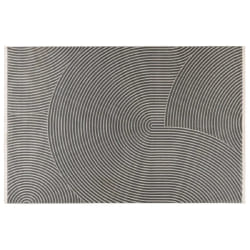 Telio - tapis rectangulaire motif abstrait - gris anthracite