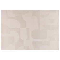 Telio - tapis rectangulaire motif bohème - beige
