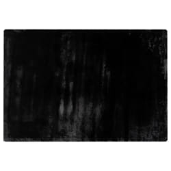 Joy - tapis rectangulaire - fausse fourrure - noir