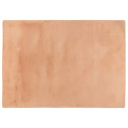 Joy - tapis rectangulaire - fausse fourrure - corail