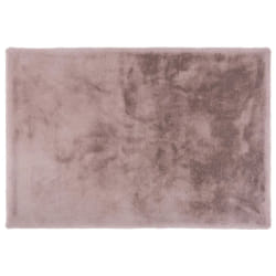 Joy - tapis rectangulaire - fausse fourrure - rose