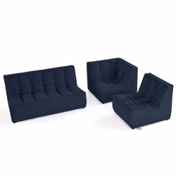 Best Mobilier 2943BM canapé Bleu - Vue supplémentaire 3