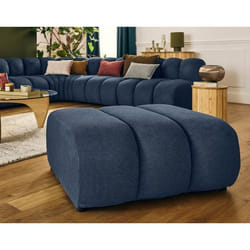 Debbie - pouf en tissu texturé