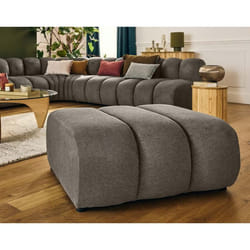 Debbie - pouf en tissu texturé