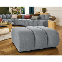 Debbie - pouf en tissu texturé