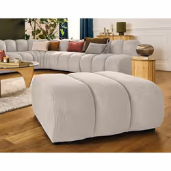 Debbie - pouf en tissu texturé