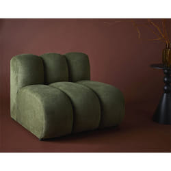 Debbie - module d'assise sans accoudoirs en tissu texturé