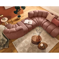 Best Mobilier 2960R canapé Rose - Vue supplémentaire 3