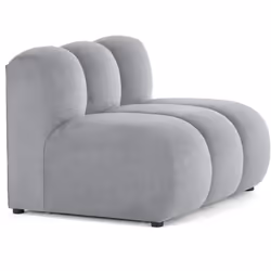 Debbie - module d'assise sans accoudoirs en tissu texturé