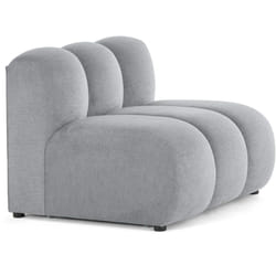 Debbie - module d'assise sans accoudoirs en tissu texturé
