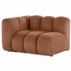 Debbie - module d'assise gauche en tissu texturé