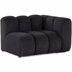 Debbie - module d'assise droit en tissu texturé