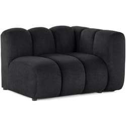 Debbie - module d'assise droit en tissu texturé