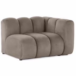 Debbie - module d'assise droit en tissu texturé