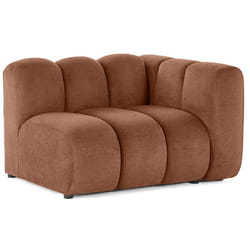 Debbie - module d'assise droit en tissu texturé