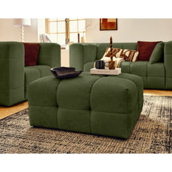 Suzano - pouf en tissu texturé
