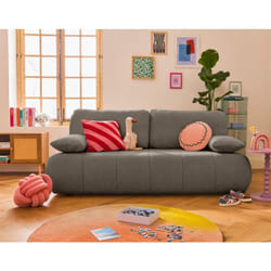 Harper - canapé 3 places convertible avec coffre en tissu texturé